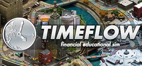 Steam header art for Timeflow – Life Sim