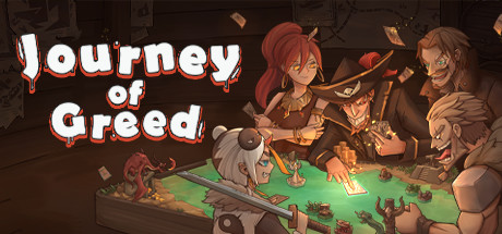 Steam header art for Journey of Greed