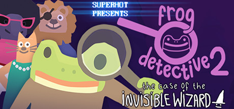 Steam header art for Frog Detective 2: The Case of the Invisible Wizard
