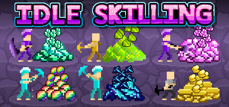 Steam header art for Idle Skilling