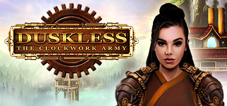 Steam header art for Duskless: The Clockwork Army
