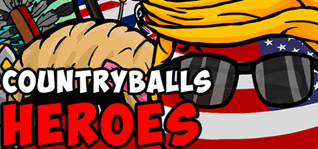 Steam header art for CountryBalls Heroes