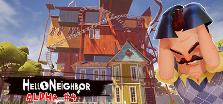 Steam header art for Hello Neighbor Alpha 4