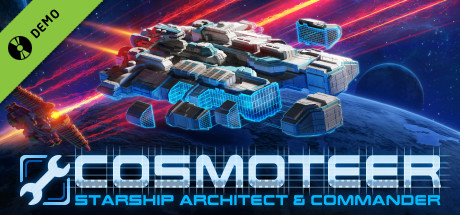 Steam header art for Cosmoteer Demo