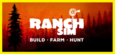 Steam header art for Ranch Simulator: Build, Hunt, Farm