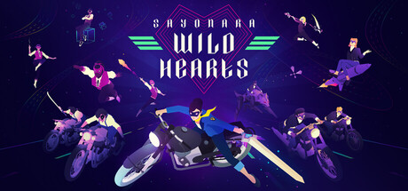 Steam header art for Sayonara Wild Hearts