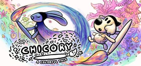 Steam header art for Chicory: A Colorful Tale