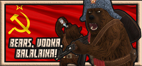 Steam header art for BEARS, VODKA, BALALAIKA! 🐻