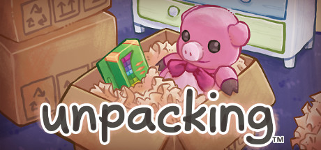 Steam header art for Unpacking