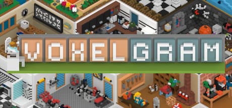 Steam header art for Voxelgram