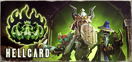 Steam header art for HELLCARD