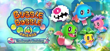 Steam header art for Bubble Bobble 4 Friends: The Baron's Workshop