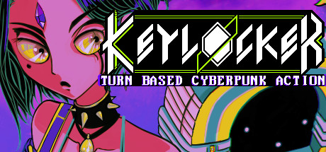 Steam header art for Keylocker | Turn Based Cyberpunk Action