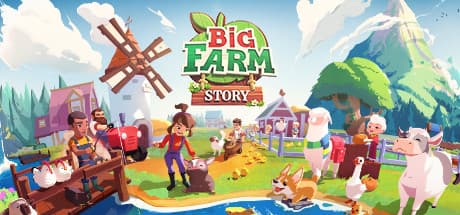 Steam header art for Big Farm Story