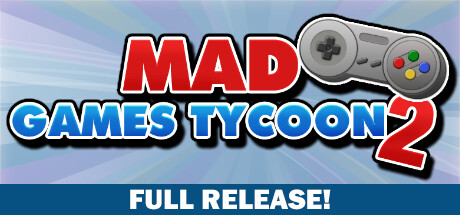 Steam header art for Mad Games Tycoon 2
