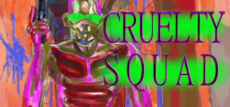 Steam header art for Cruelty Squad