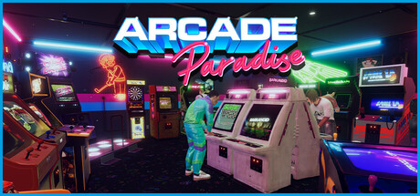 Steam header art for Arcade Paradise