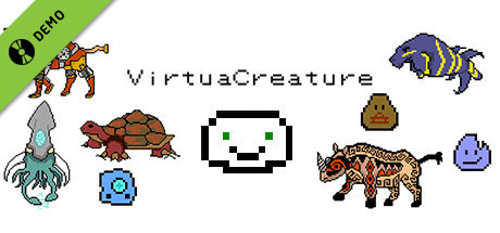 Steam header art for VirtuaCreature Demo