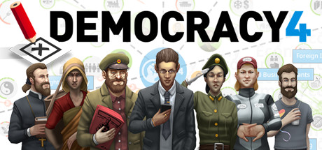 Steam header art for Democracy 4