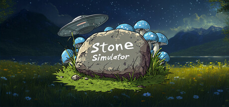 Steam header art for Stone Simulator – Just Be a Rock