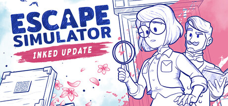 Steam header art for Escape Simulator