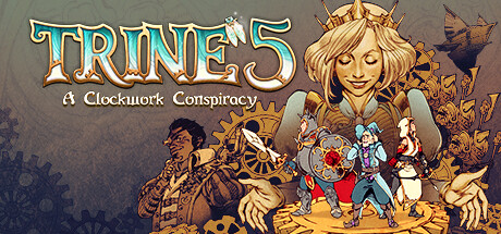 Steam header art for Trine 5: A Clockwork Conspiracy