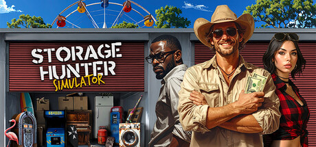 Steam header art for Storage Hunter Simulator