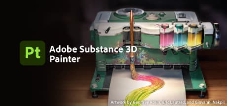 Steam header art for Substance 3D Painter 2021