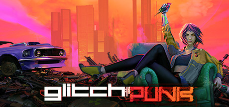 Steam header art for Glitchpunk