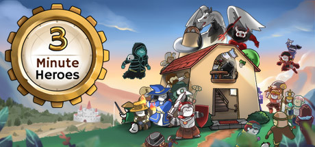 Steam header art for 3 Minute Heroes
