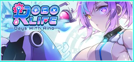 Steam header art for RoboLife-Days with Aino