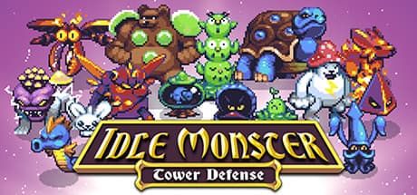 Steam header art for Idle Monster TD