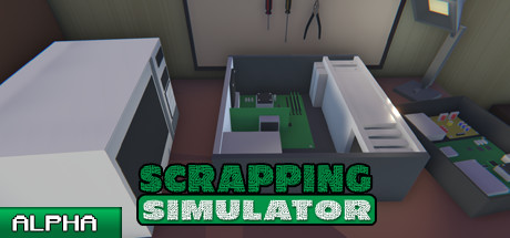 Steam header art for Scrapping Simulator