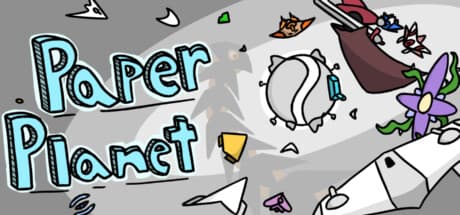Steam header art for Paper Planet