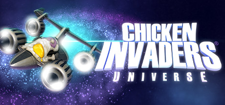 Steam header art for Chicken Invaders Universe