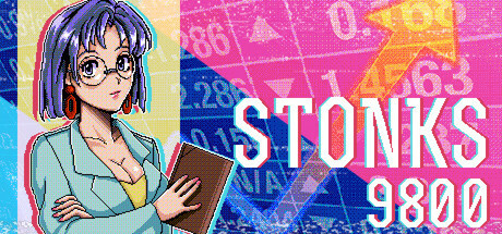 Steam header art for STONKS-9800: Stock Market Simulator