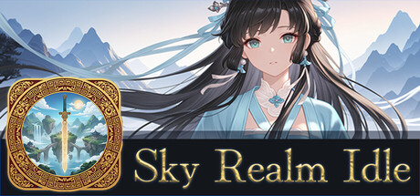Steam header art for Sky Realm Idle