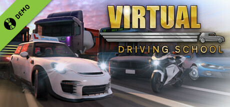 Steam header art for Virtual Driving School Demo