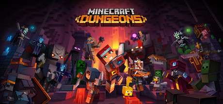 Steam header art for Minecraft Dungeons