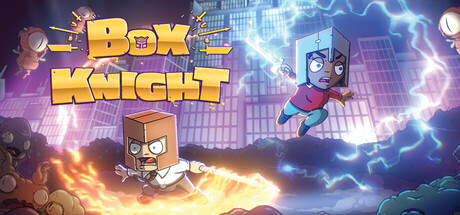 Steam header art for Box Knight Playtest