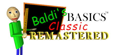 Steam header art for Baldi's Basics Classic Remastered