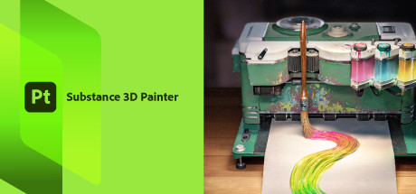 Steam header art for Substance 3D Painter 2022