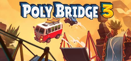 Steam header art for Poly Bridge 3