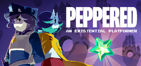 Steam header art for PEPPERED: an existential platformer