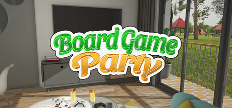 Steam header art for Board game party