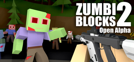 Steam header art for Zumbi Blocks 2 Open Alpha