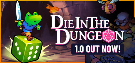 Steam header art for Die in the Dungeon