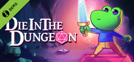 Steam header art for Die in the Dungeon Demo
