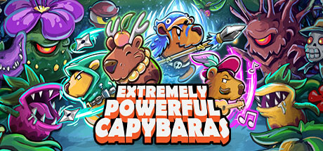 Steam header art for Extremely Powerful Capybaras