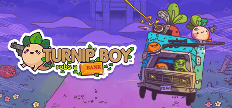 Steam header art for Turnip Boy Robs a Bank